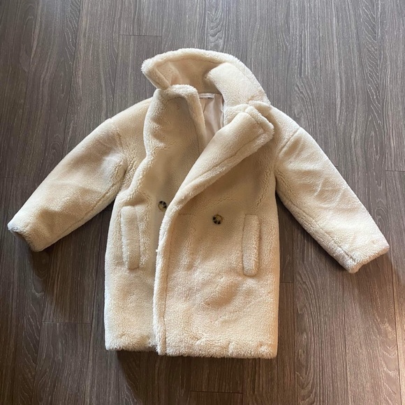 Topshop premium teddy coat cream - Picture 6 of 8